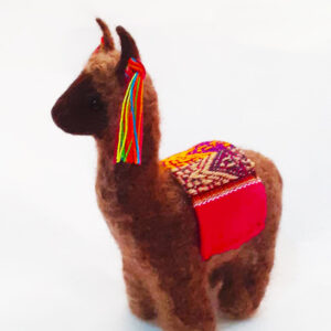 Alpaca manto rojo
